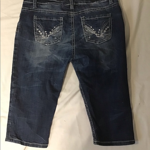 Plus Size Warehouse One denim capris - Picture 2 of 5